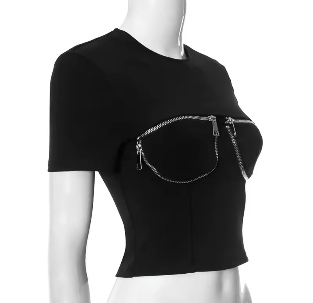 Tiana Women’s Fashion Short Sleeve Crop Top