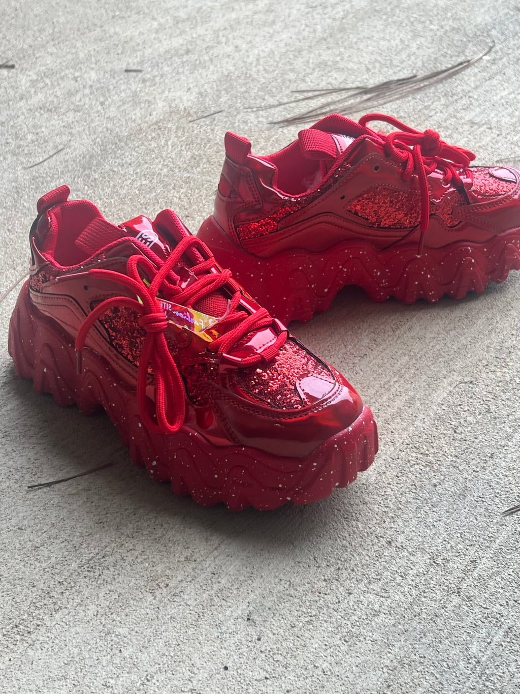 Women’s Chunky Platform Sequin Sneakers