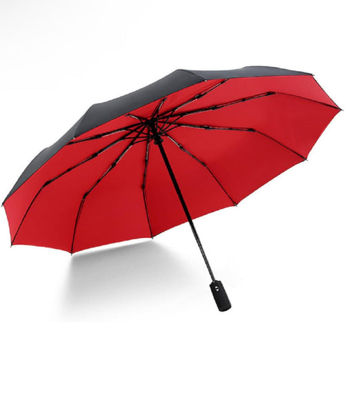Automatic open and close 10 rib double layer Windproof Travel Umbrella Weekend Shade Sunglasses