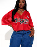Sporty Chic Chicago Mesh Jersey Top Weeknd Shop Online