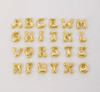 Golden Color Stainless Steel Initial Necklace