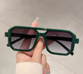 Trendy Oversize Square Retro Sunglasses Weekend Shade Sunglasses