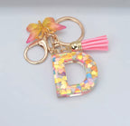 Summer Addition A-Z Letter Keychain