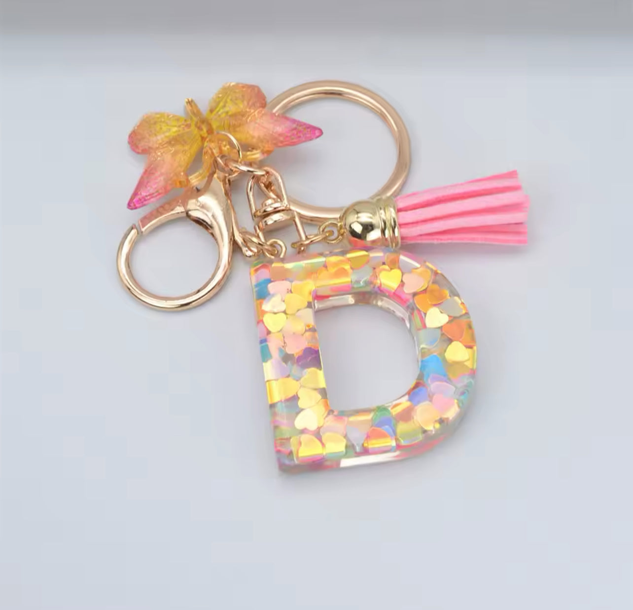 Summer Addition A-Z Letter Keychain