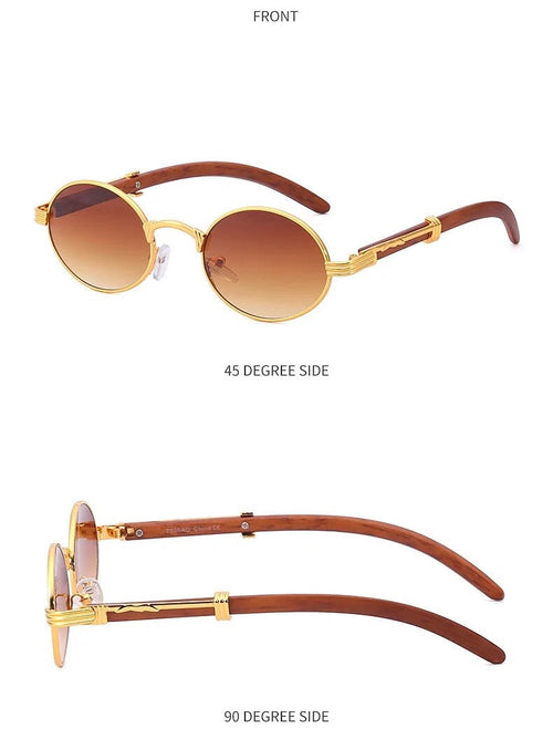 "Eye Catch" Round Metal Frame Sunglasses shopdrop