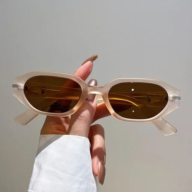 Women Small Frame Vintage Square Sunglasses - Weekend Shade