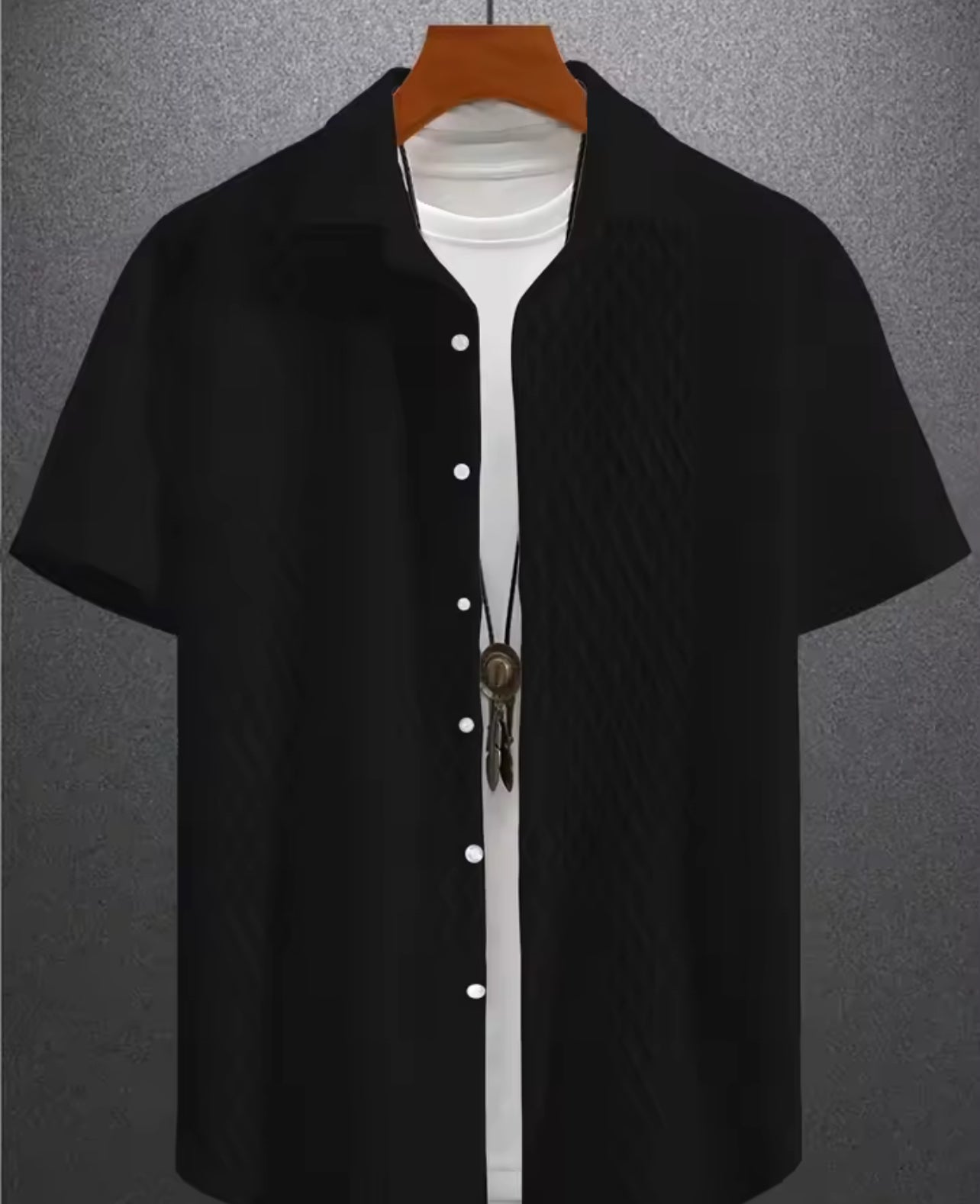 Men’s Summer Textured Shirt
