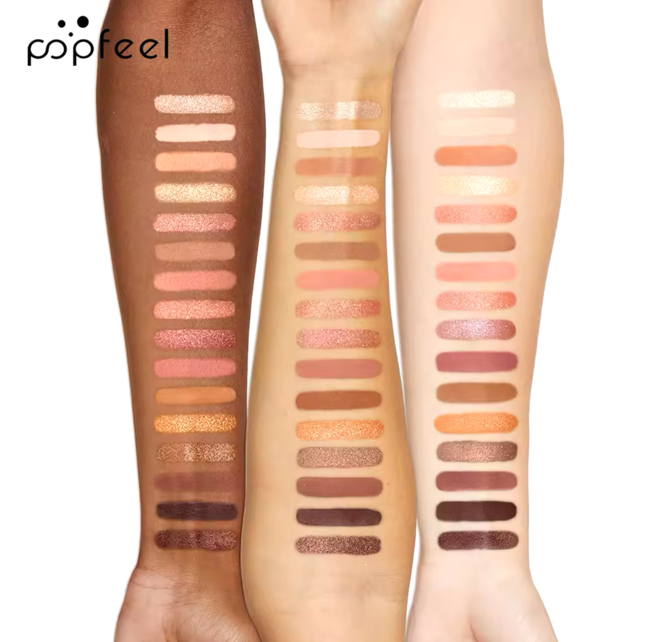 POPFEEL 16-Color Nude Eyeshadow Palette
