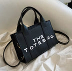 The Tote Bag for Women –  Black Trendy PU Leather Handbag