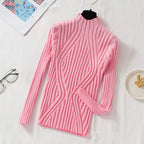 Knitted Women High Turtle Neck Sweater