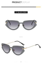 Fashion Cat Eye Rimless Women Sunglasses Weekend Shade Sunglasses
