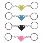 2Pcs Cute Love Heart Brick Keychain