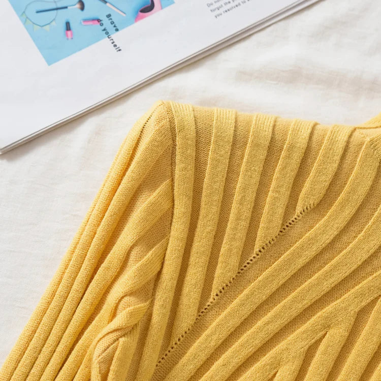 Knitted Women High Turtle Neck Sweater