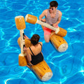 Inflatable Double Beat Log Stick Ring Pool Set Weekend Shade Sunglasses