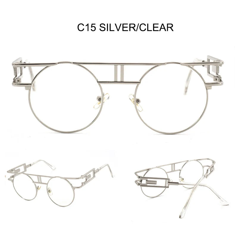 Men& Women Vintage Round Metal Frames