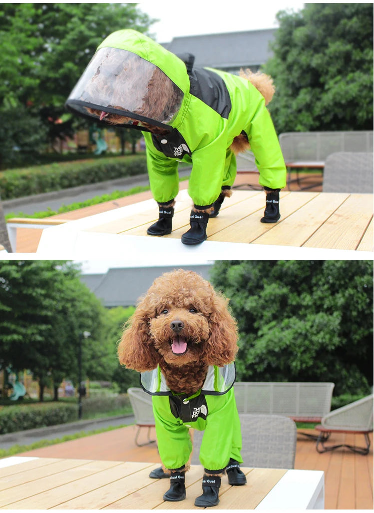 The Dog Face Waterproof Pet Raincoat – All-Weather Protection with Style