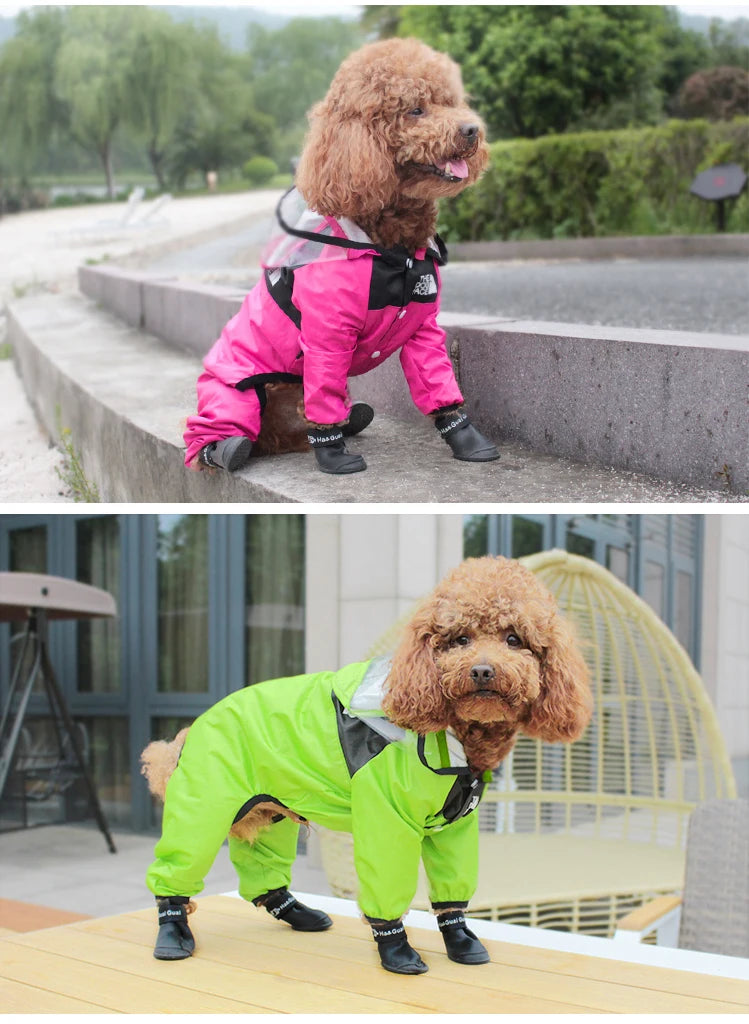 The Dog Face Waterproof Pet Raincoat – All-Weather Protection with Style