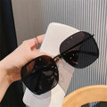 Women Polarize Oversize Frame Gradient Lens Weekend Shade Sunglasses