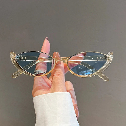"Cookie Cutter" Rimless Fashion Sunglasses 