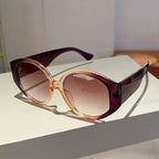 Calm Colors Round Plastic Fashion Sunglasses