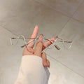 "Wavy" Rimless Fashion Frame Glasses Weekend Shade Sunglasses