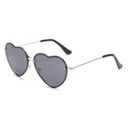 Heart Rimless Trendy Sunglasses