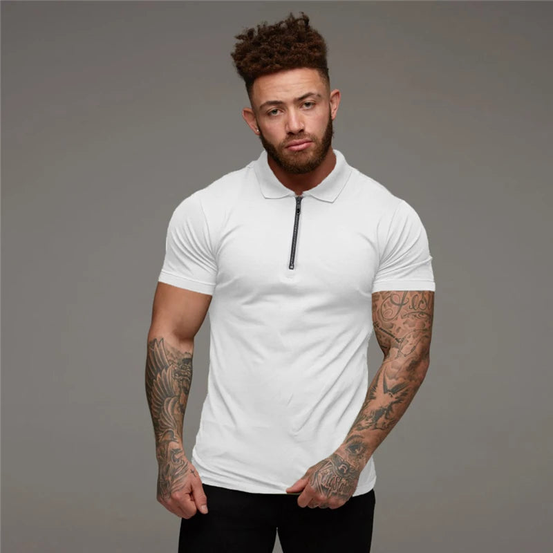 Men's Classic Polo Style Collar Top