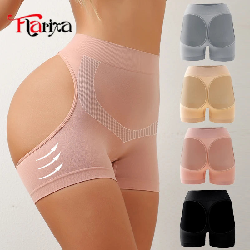 Butt Lifter Shapewear With Open Butt Shaper Shorts Mid