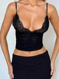 Low-Cut V-Neck Sexy Lace-Up Camisole Weeknd Shop Online