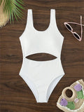 Bailey White Cutout Monokini Swimsuit Weeknd Shop Online