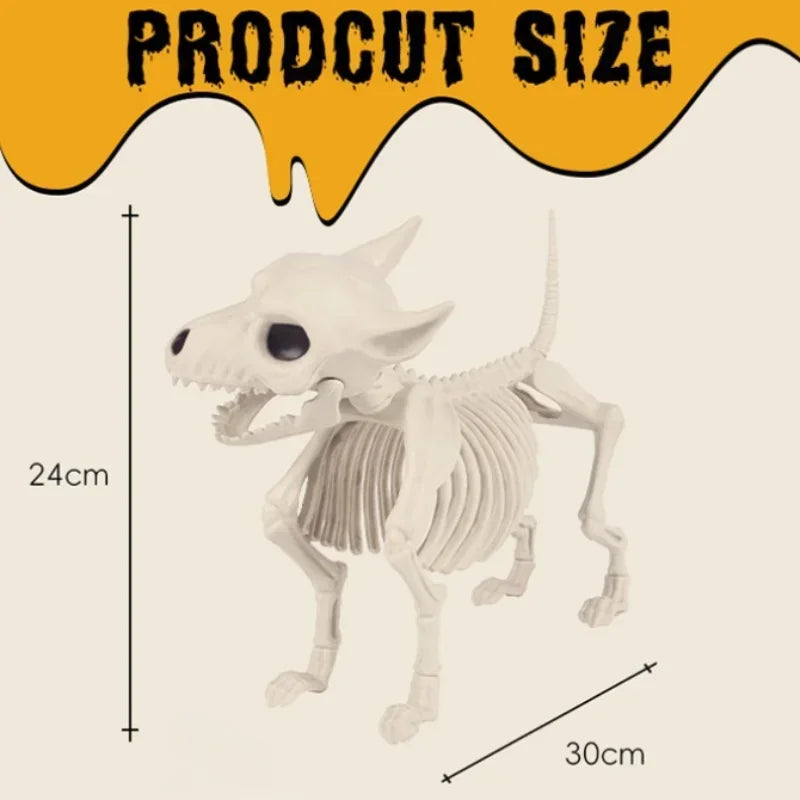 Halloween Little Wolf Skeleton Decoration – Indoor & Outdoor Ornament