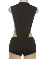 "Spend that" O Neck Sleeveless Romper