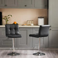 4pc PU Leather Adjustable Swivel Barstools Weeknd Shop Online