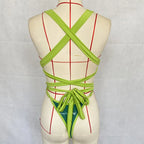 Edgy Sheer High-Cut One-Piece Swimsuit