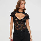 Malorie Floral Mesh Top