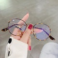 Classic Vintage Anti Blue Light Round Frame Glasses Weekend Shade Sunglasses