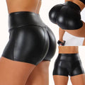 Women's PU Faux Leather Mini Shorts