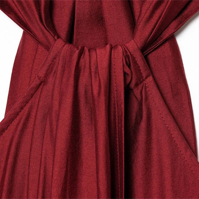 Falen Pleated  Sleevless Open Dress