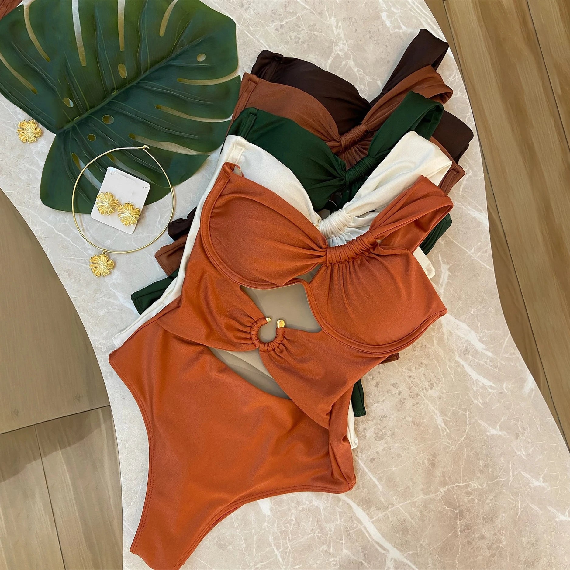 One Shoulder Swimsuit Women Swimwear