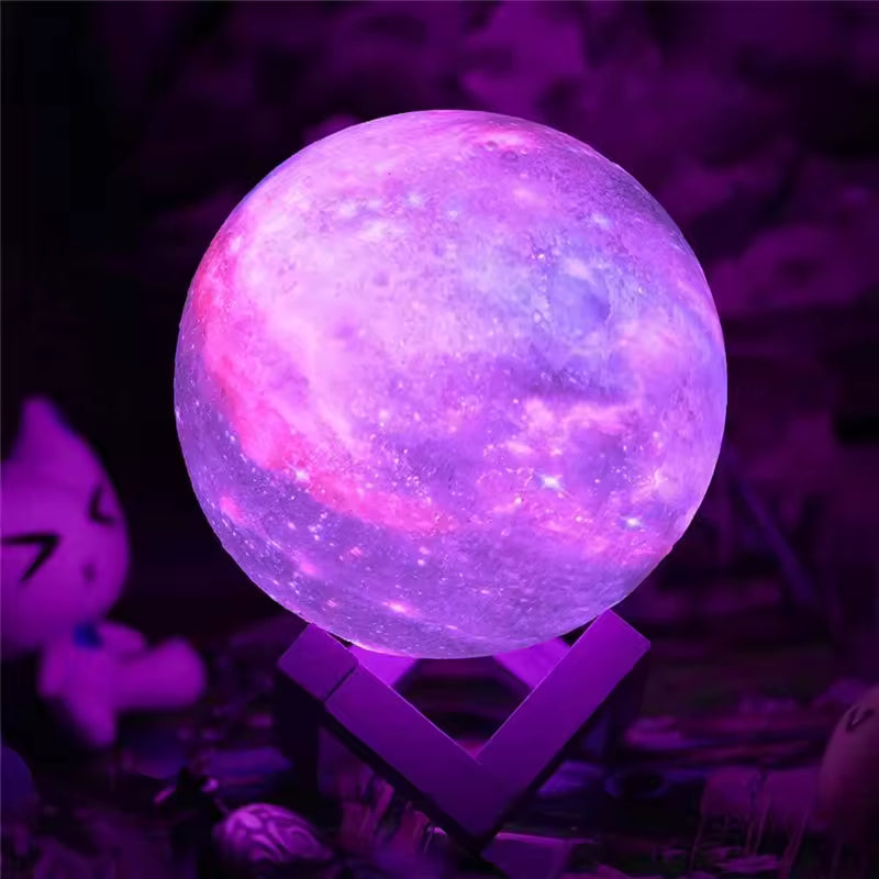 Moon Lamp Galaxy Lamp 16 Colors LED 3D Moon Light