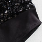 Nina Sequins Strapless Bodysuit