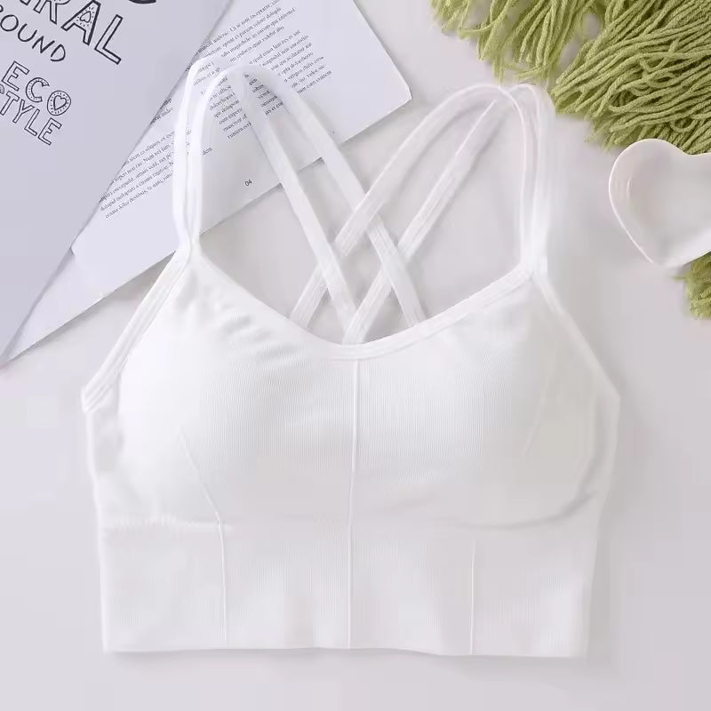 Women's Tank Sports Bra Top with Pad