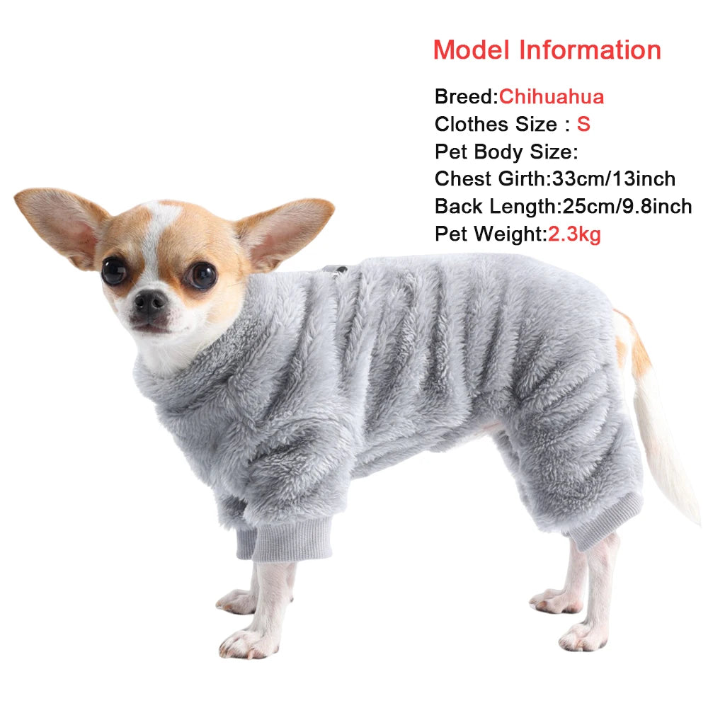 Ultra-Soft Fleece Pet Jumpsuit – Cozy Comfort for Small to Large Pets