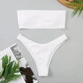 Women’s Brazilian White Bandeau Swimsuit Weeknd Shop Online