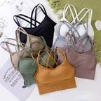 Women's Tank Sports Bra Top with Pad