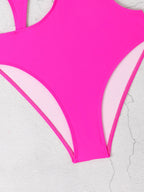 Juicy Sleek Solid Cut Out One-Piece Swimsuit