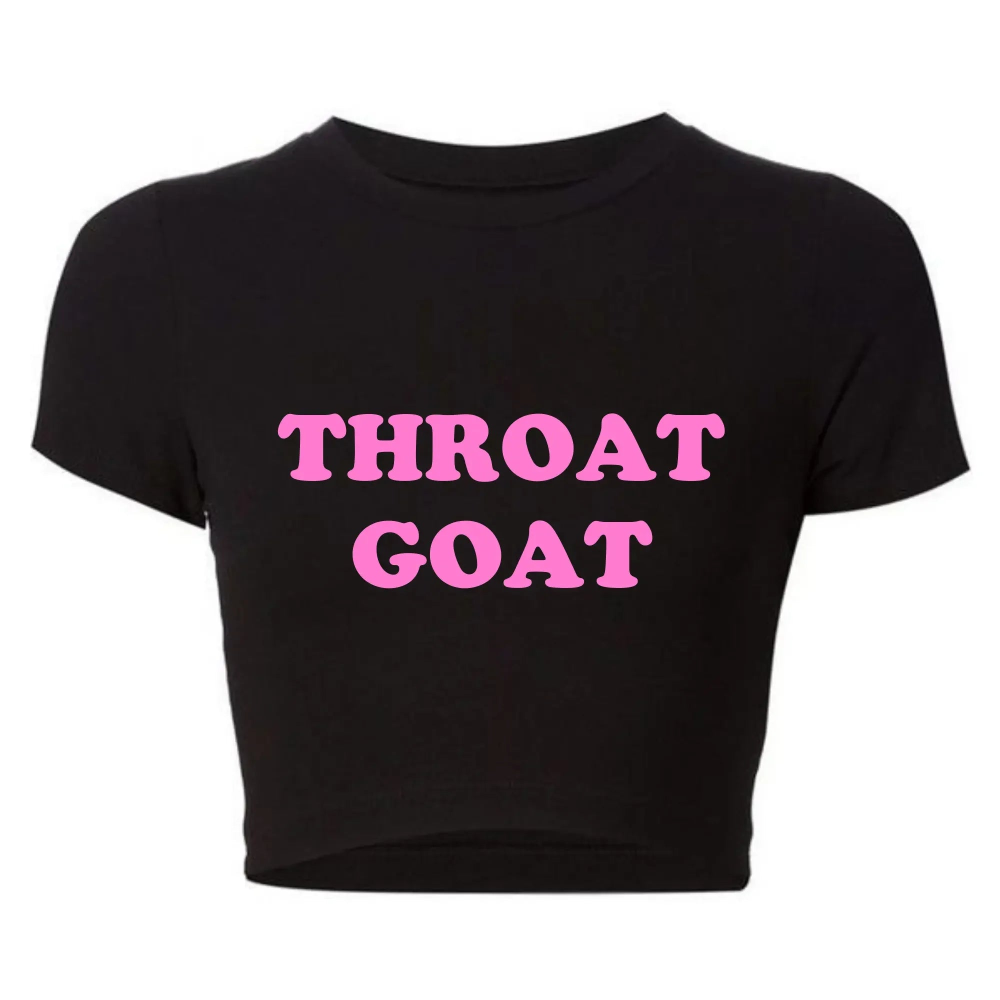 Throat Goat Crop Top – Sexy Graphic Tee for Bold Fashionistas
