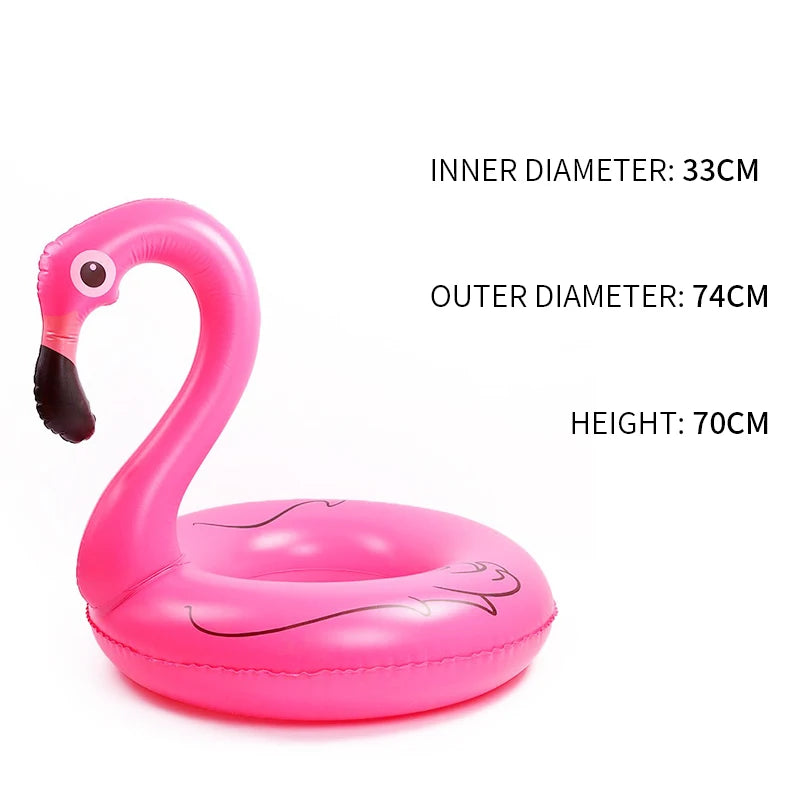 Giant Inflatable Flamingo Pool Floats Party Float Tube with Fast Valves Summer Beach Swimming Pool Lounge Raft Decorations Toys for Adults & Kids