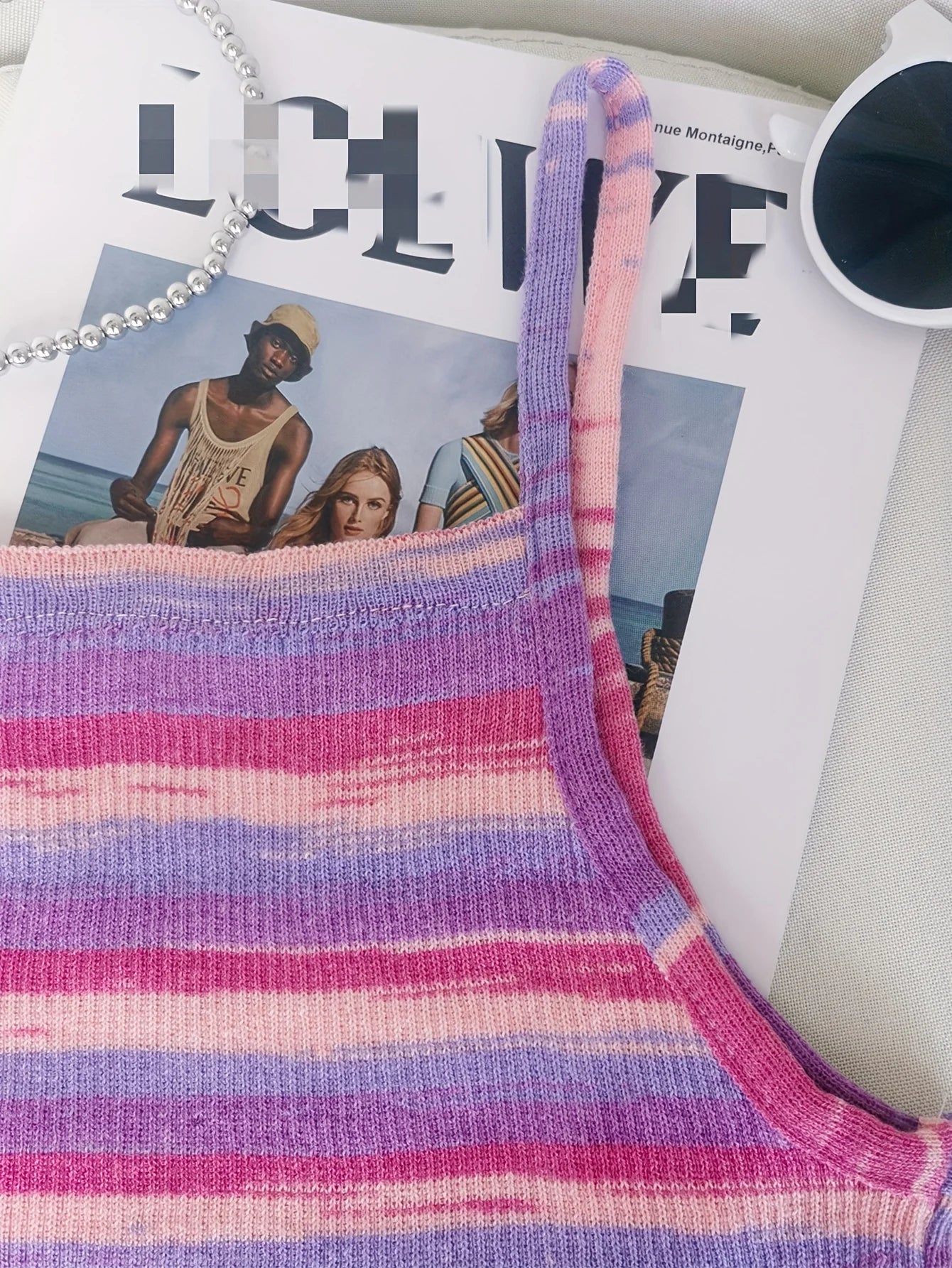 Summer Fun Ribbed Knit Cami Top