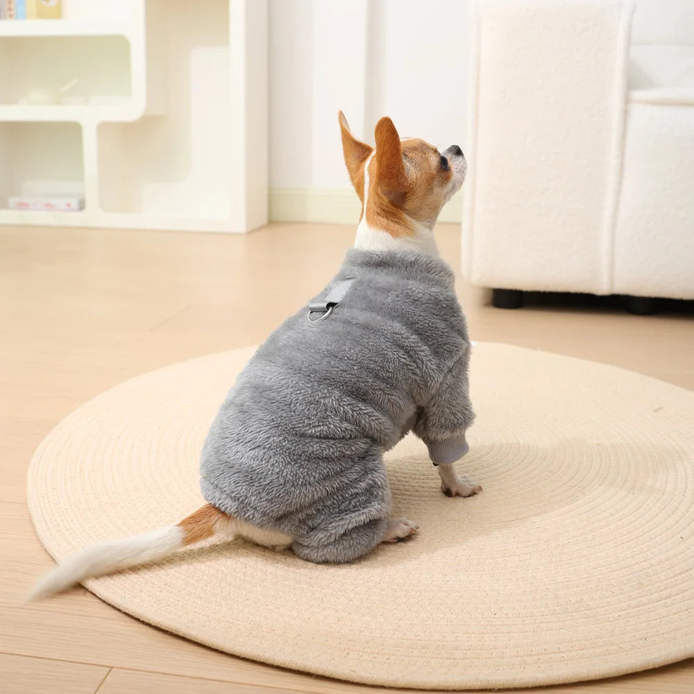 Ultra-Soft Fleece Pet Jumpsuit – Cozy Comfort for Small to Large Pets